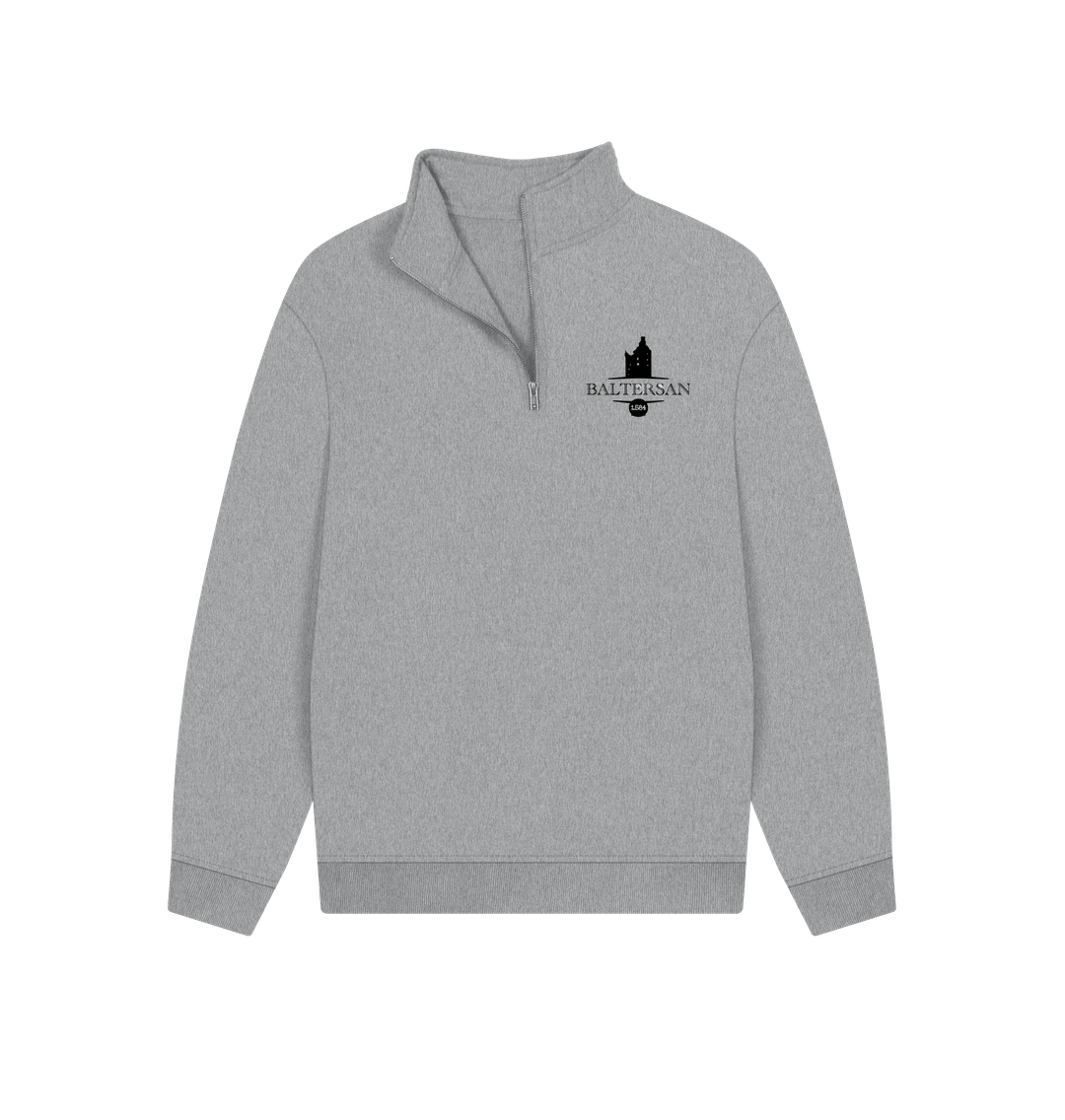 Athletic Grey Baltersan Unisex Quarter-Zip Sweatshirt